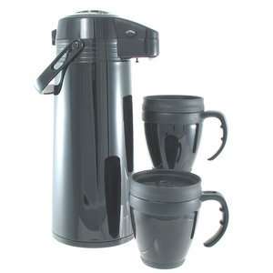  Thermal pot pump with mugs black