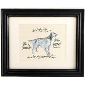  English Setter Blue Belton Dog Print  Ballard Designs 