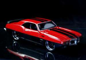 1969 Pontiac Firebird PRO RODZ Diecast 124   Red/Black  