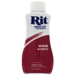    Rit Dye 8 Oz Wine Liquid Dye   88100 (Qty 3) Arts, Crafts & Sewing