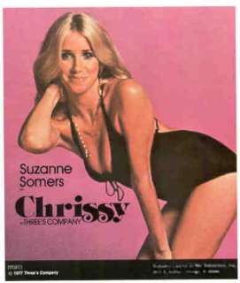 SUZANNE SOMERS as Chrissy 1977 Poster Put On Sticker  