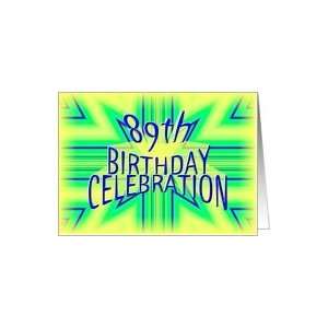  89th Birthday Party Invitation Bright Star Card Toys 