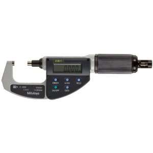 Mitutoyo 227 212 LCD Absolute Digimatic Micrometer, Ratchet/Friction 