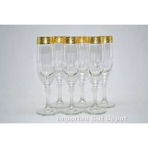   flute / wine glass 6 piece Flute Glasses Set