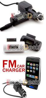 LCD FM Transmitter Car Charger 4 iPhone iPhone 3G iPod  