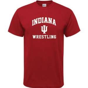   Hoosiers Cardinal Red Wrestling Arch T Shirt