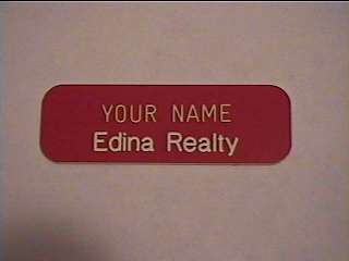 Employee Personalized NAME TAG BADGE 1x3 PIN OR MAGNET  