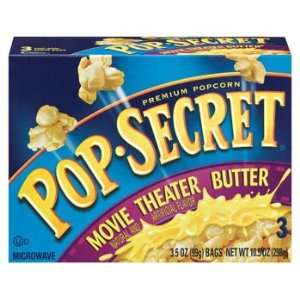 Pop Secret Movie Theater Butter Popcorn 3 pk 10.5 oz (Pack of 12 