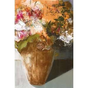 Leslie Bernsen 24W by 36H  Two Dozen Blooms CANVAS Edge #5 3/4 L 