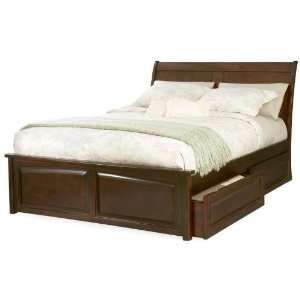  Bordeaux Full Sized Platform Bed with Raised Panel 