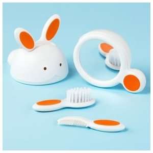  Baby Grooming Baby White Bunny Hair Brush & Comb Set 