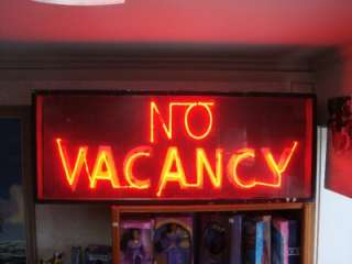  VACANCY Neon Lighted Sign 54x21 1/2 Hotel Motel New York Loft  
