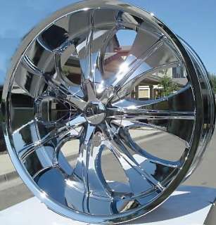 Wheel + Tire Packages 20 inch Triple chrome rims V725  