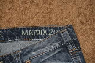 Silver Matrix20 Womens Denim Jeans Western Glove Works Sz 30x35  