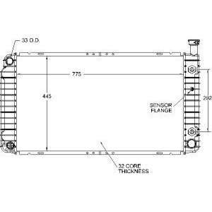  Visteon 9560 Radiator Automotive