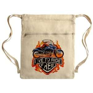  Messenger Bag Sack Pack Khaki Live To Ride Free Eagle and 