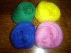   Drop Spindle 2.4oz.& Wool Roving Kit Learn To Hand Spin Yarn  