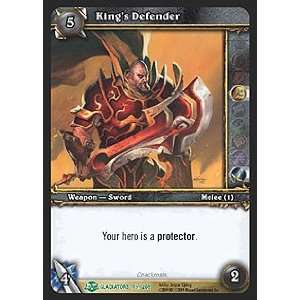 World of Warcraft Blood of Gladiators Single Card Kings Defender #179 