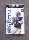 2010 Washington Huskies pocket schedule JAKE LOCKER