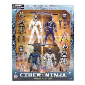  Cyber Ninja 30 Piece Action Figure Play Set Toys & Games