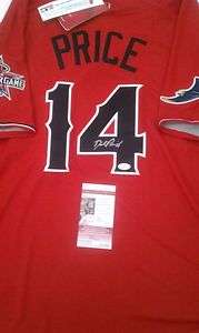 David Price Signed 2010 All Star Game TB Rays MLB Licensed Authentic 