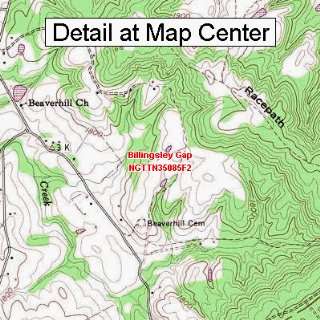  USGS Topographic Quadrangle Map   Billingsley Gap 