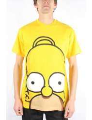 The Simpsons   Homer Huge Face Mens T shirt in Yellow