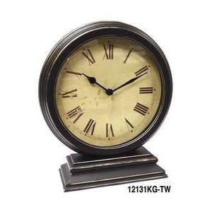  Distressed Round Table Clock Electronics