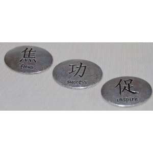   Kanji Reflection Word Stones Focus, Success, Inspire 