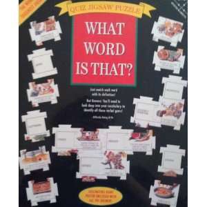  What Word is That Quiz Jigsaw Puzzle 504 pieces Toys 
