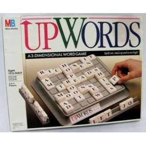  Vintage Upwords 3 D Word Game (1988 Edition) Toys & Games