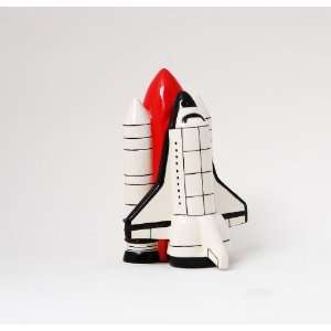 Space Shuttle Attractives Salt Pepper Shaker Made of Ceramic  