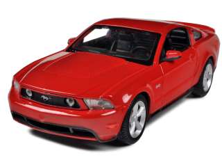 Brand new 124 scale diecast model car of 2011 Ford Mustang GT Red 