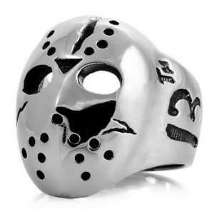  Size 9 11MENS Halloween Jason Mask Stainless Steel Rings 