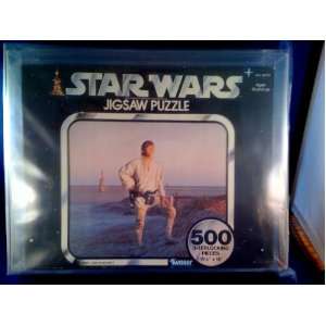 Vintage 1977 Star Wars Puzzle Series 1 Black Box Puzzle Luke Skywalker 