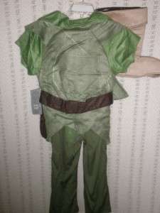  2011 Peter Pan Costume for Boys XSMALL XS 4 NEW  