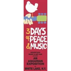  Woodstock Dove of Peace Hippie Retro Festival Concert 