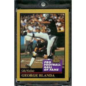 1991 ENOR George Blanda Football Hall of Fame Card #14 