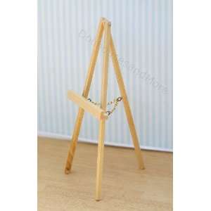  Dollhouse Miniature Wood Easel in Natural Wood Toys 