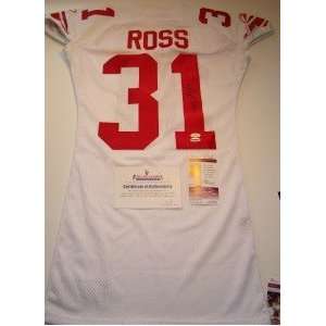 Aaron Ross SIGNED GAME ISSUED Giants Jersey JSA
