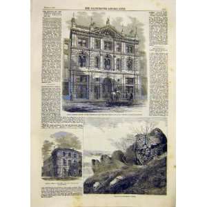 Navigation Isaacs Campbell Building Ruins Castle 1859  