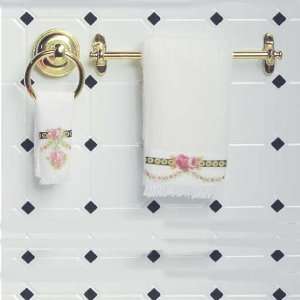  Dollhouse Miniature Four Piece Victorian Rose Towel Set 