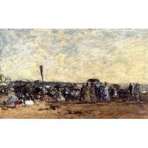   , painting name Beach Scene 6, By Boudin Eugène 