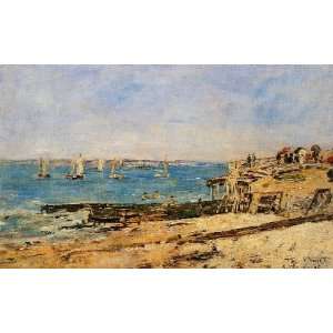   name Villerville the Shore, By Boudin Eugène 