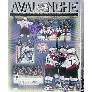 Ray Bourque Colorado Avalanche Autographed Stanley Cup Program  