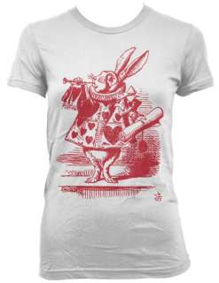   Alice in Wonderland card Rabbit American Apparel 2102 T Shirt  