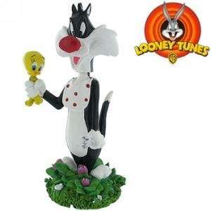    Looney Tunes Sylvester and Tweety Wobble Bobble Head Toys & Games