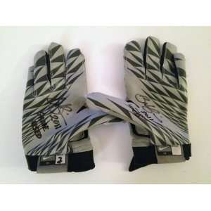  Brandon Boykin Autographed/Hand Signed Game Used Gloves 