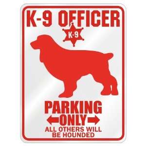  New  K 9 Officer  Boykin Spaniel Parking Only  Parking 