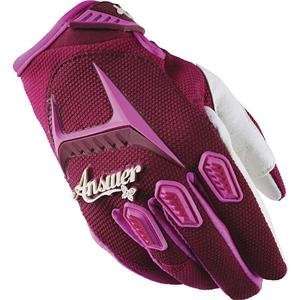  Answer Racing Womens WMX Gloves   2009   Large/Berry 